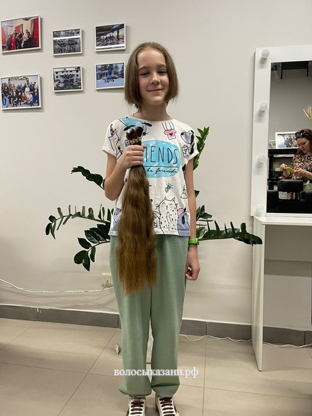 Срез русых волос Казань - пример качества волос для скупки